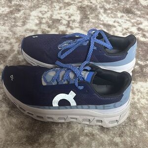 On Running Navy and Light Blue Sneakers